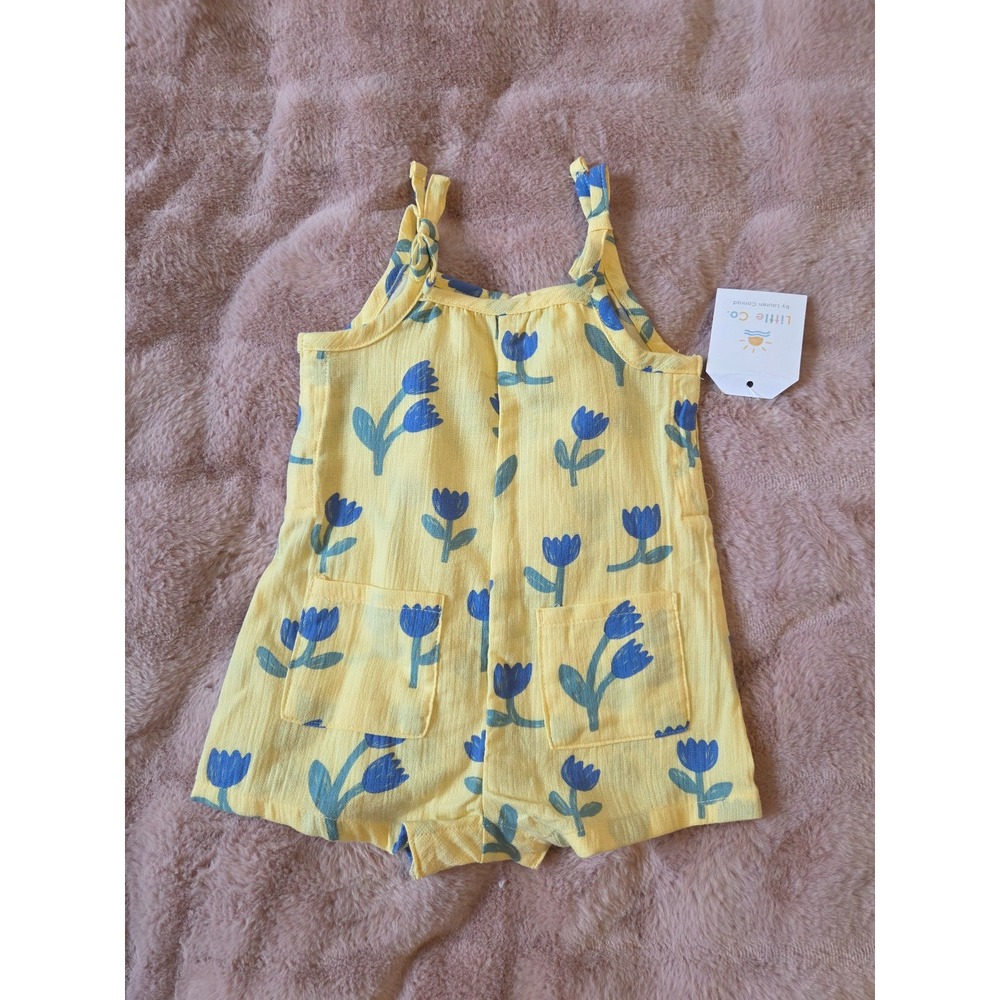 Little co baby girl romper 6 mos